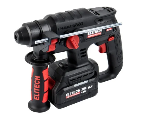 Перфоратор Elitech HD CRH 2022SL SDS+ аккум. б щет, 20В,1х4.0Ач,ELP,3р,2.2Дж,22мм,0-4500у м (E2205.0