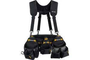 Пояс монтажника KBS-5 в комплекте: пояс монтажника, подтяжки и 3 сумки Kraftool 38760-5 *1