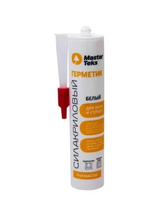 Герметик силакриловый MasterTeks для окон и стекол белый 290мл 9613104
