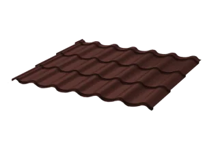Металлочерепица (профиль) М4 2 Стандарт ПЭ 1180х3000 0,45 RAL8017 шоколад