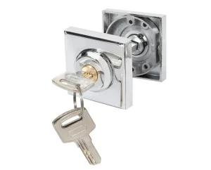 Ручка поворотная с фиксацией ключом Ajax BK6.FIX.JK CP-8 хром 49805 *1