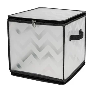 Короб складной на молнии "Зигзаг",  Д300 Ш300 В300, серый