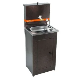 Умывальник с ЭВН 17л металл бак/нерж.мойка/тумба металл МЕДЬ П4554 (PRAKTISCHE HOME)