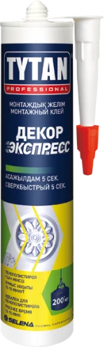 Клей монтажный декор экспресс Professional белый 310мл 16103 96269 (Tytan)  12 (+5)