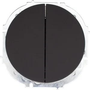 Выключатель 2-кл OSEN чёрный бархат Lezard 743-4288-101