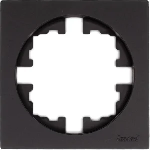 Рамка 1-м OSEN б/вст чёрный бархат Lezard 743-4200-146