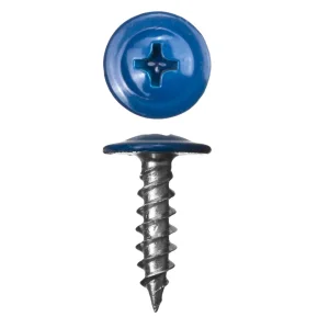 Саморез с прессшайбой, острый, для крепления металла RAL5005 4,2х25 уп. - 20 шт. SteelRex