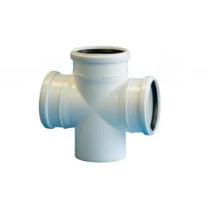 Крестовина одноплоскостная белая бесшумная D110х110х110 90гр