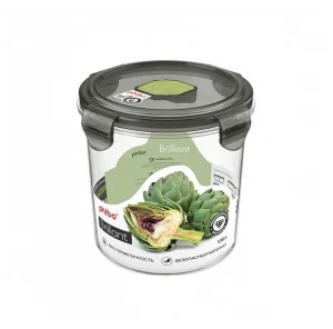 Контейнер для продуктов BRILLIANT герметичный с клапаном 1,15л круглый (Черный) 431179713 *1/12