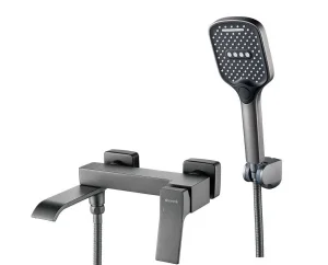 Смеситель для ванны Shevanik S4002T оружейная сталь