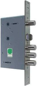 Замок врезной ГАРДИАН сувальдный с задвижкой и защёлкой ЗВ 30.12, 4 кл. /123:107 19829 *1