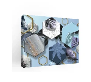 Картина на холсте "Трехмерная геометрия" 40х50см kt45-12977 *1