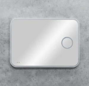 Зеркало "Bliss" LED 1000х700мм с сенсором, часами и линзой ЗЛП256 (Agata) *1