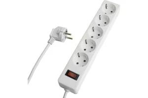 Удлинитель с сетевым фильтром 5х3м с/з 3x1мм2 Optima белый HM20-51-03 Stekker *1