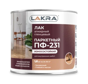 Лак ПФ-231 паркетный 0,8л глян. (Лакра) 0007655 *10