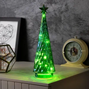 Фигура световая "Елка-хамелеон", 28.5х8.5 см, 10 LED, батарейки АААх2 (нет в комплекте), свечение тё