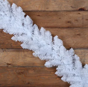 Гирлянда хвойная "Белая" Интерьерная d-32 см, дл 270 см    7145257
