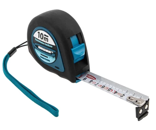 Рулетка  Ergonomisch  10м 25мм магнитный обрезиненный зацеп Gross 31105  1