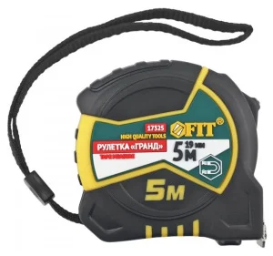 Рулетка 5м/19мм "Гранд" обрезиненный корпус Fit HQ 17325  *1