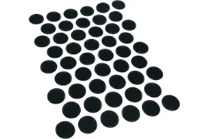 Заглушка самоклейка 14мм черная уп-50шт пакет Tech-Krep 147781 *1