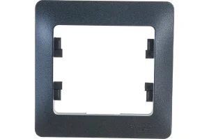 Рамка 1-м "Glossa" антрацит SE GSL000701