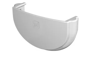 Заглушка желоба ТН ОПТИМА D120/80мм белая 128148