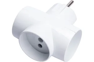 Разветвитель 3-м б/з, белый ADP10-15-20 Stekker *1