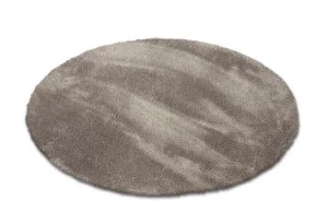 Коврик плюшевый SHAHINTEX D-99см круг мокко 05 S *1