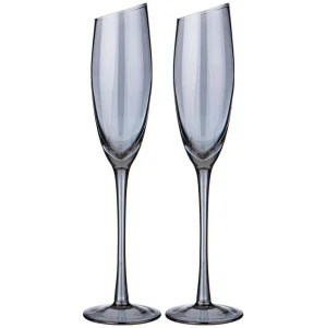 Набор Бокалов Для Шампанского Из 2-Х Штук "Daisy Blue" 180Мл (Ударопрочная Упаковка)