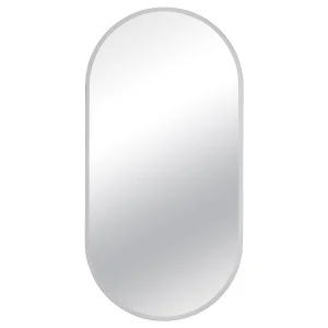 Зеркало интерьерное настенное овальное c окантовкой 80х40см белый 8041-Zm2 *1