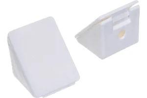 Мебельный уголок с шурупом белый (4 шт) - пакет Tech-Krep 108982 *1