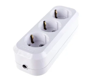 Колодка удлинителя 3-м с заземл. АБС-пластик E303 UNIVersal *1