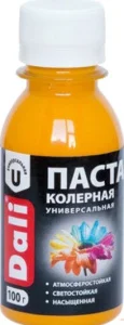 Паста колерная Dali 0,1кг золотисто-желтая
