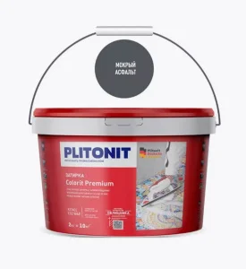 Затирка для швов PLITONIT Colorit Premium 0,5-13мм биоцидная мокрый асфальт 2кг