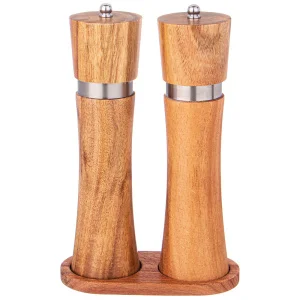 Набор мельниц для специй Agness 2шт на подставке акация 897-115
