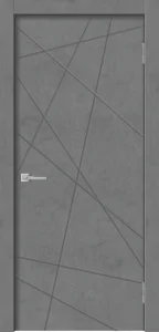 Полотно дверное GEO-1 Бетон графит ПГ *900