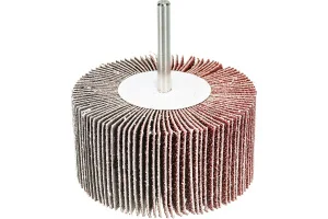 Круг шлифовальный лепестковый d 80x40мм, P60, на шпильке d 6мм Зубр Профессионал 36604-060 *1