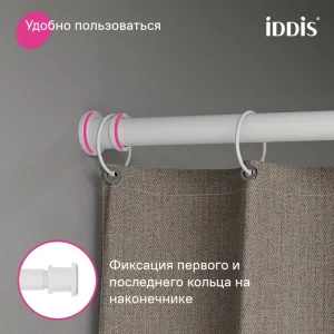 Карниз д/ванной "Elegante" белый матовый 110-200см RSW0120i14 (Iddis) *1