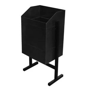 Урна для мусора квадратная (антик серебро) 24 л Э9305 *1