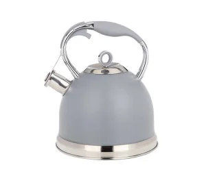 Чайник Agness Со Свистком, 3Л C Индукцион. Капсульным Дном Цвет: Серый