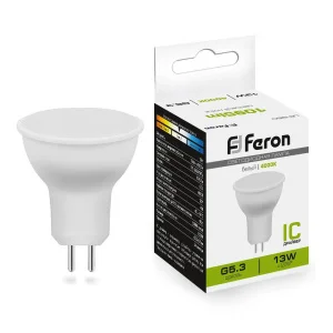 Лампа светодиодная, (13W) 230V G5.3 4000K MR16, LB-960