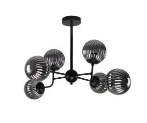 Люстра 20114/6BK SM в стиле модерн (ЭкономСвет) *1