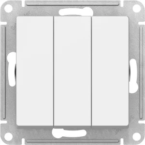 Механизм выключателя 3-кл. СП AtlasDesign 10А IP20 (сх. 1+1+1) 10AX бел. SchE ATN000131