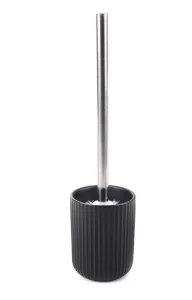 Ерш для туалета с подставкой Аквалиния Плиссе СЕ1610QA-ТОН керамика черный матовый