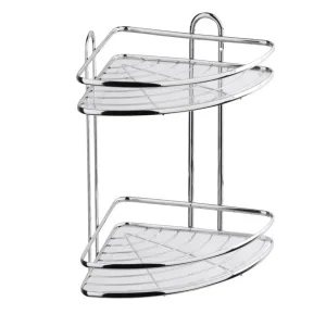 Полка угловая 2-яр Floria 258х258х335мм Fora FOR-2006