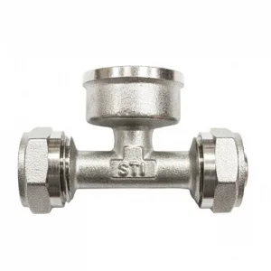 Тройник ВР 16х1/2"х16  обжим. STI *10/100