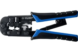 Кримпер 203мм RJ7, (RJ45, RJ11, RJ12) Зубр Профессионал 22650