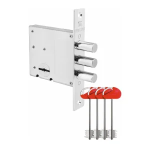 Замок врезной сувальдный MDV10/S-60.00.3R14 4key 36239 (Fuaro) *1