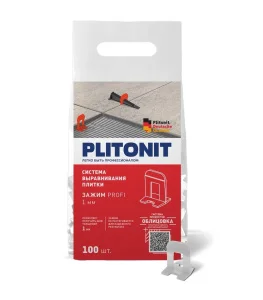 Система выравнивания плитки - Зажим SVP-PROFI 1,0мм (упак 100шт) Н008261 PLITONIT *1