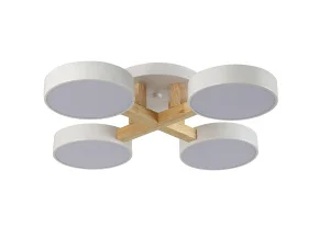 Светильник потолочный MS 1123/4 Туид 96W Белый 3000-6000К 5760Lm Ø585 H120